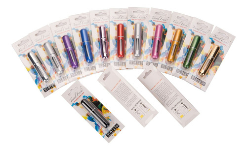 4pcs Dispensador De Perfume De Rellenable Aluminio Viaje