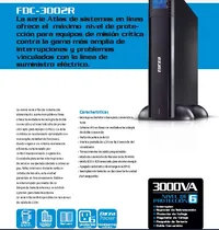 Comprar Ups Forza Atlas Fdc-3002r 3000va 220v Rack\u002Ftower Online
