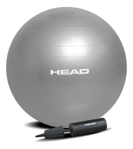 Bola Pilates Head 65cm Bola Fitness Bola Suiça Abdominal Etc Cinza