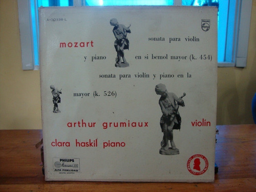 Vinilo Arthur Grumiaux Haskil Piano Mozart Sonata Violin Cl2