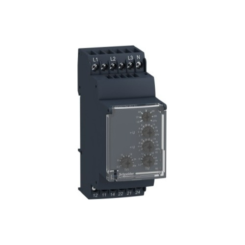 Rele Control De Tension Trifasico C/neu Schneider Rm35ub3n30