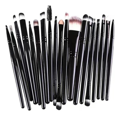 Set X20 Brochas Maquillaje Con Variedad De Pinceles 