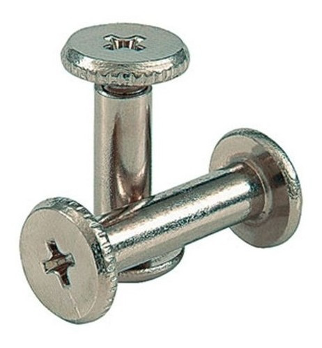 Tornillo metálico para carpeta 30 cm - 20 unidades