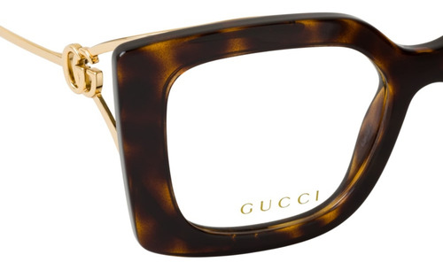 Óculos De Grau Gucci Havana Gg1567o 002-52 Tamanho 52
