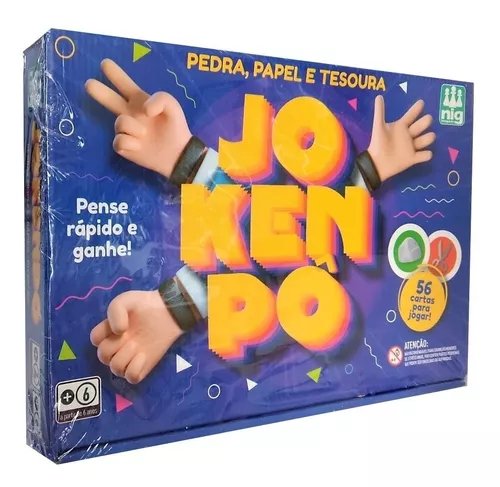 Jogo De Cartas Jokenpô Nig Pedra, Papel e Tesoura - Pequenos