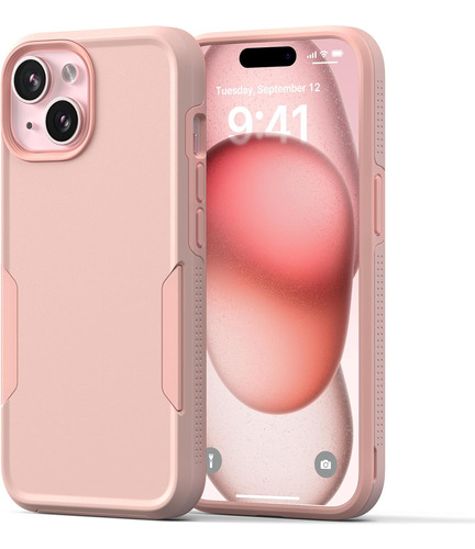 Funda Para iPhone 15 De 6.1 Pulgadas, Estructura De 2 Capas,