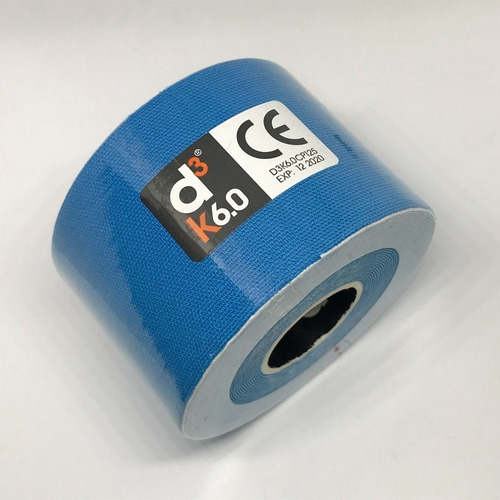 Fita de bandagem neuromuscular cinesiológia/6MTS/D3tape K6 cor azul