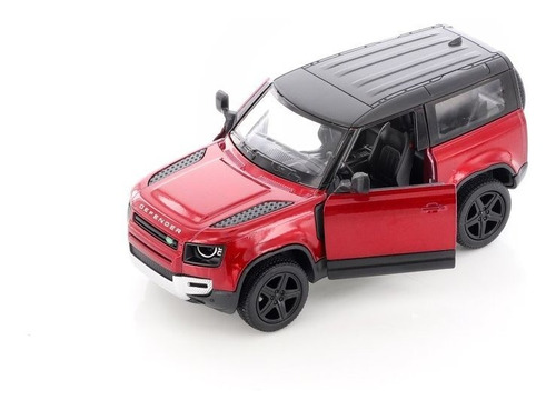 Land Rover Defender 90. Kinsmart Escala 1:32. Roja (12 Cms.)