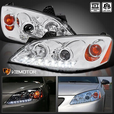 Fits 2005-2010 Pontiac G6 Projector Headlights Lamps Led Kg1