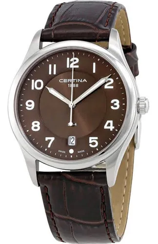 Reloj Certina Ds-4 Esfera Café Cuarzo Hombre Boleta Color del