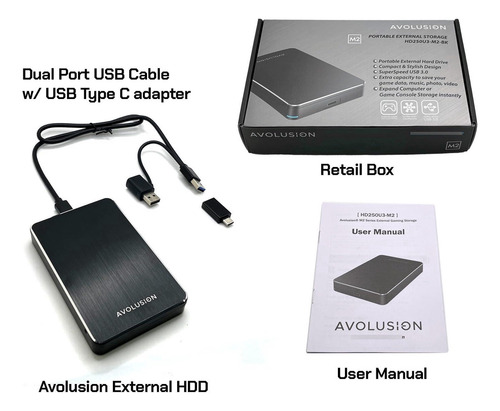 Disco Duro Externo 1 Tb Usb 3.0 Para Ps5/ps4 Portátil