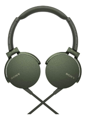 Imagen 2 de 3 de Audífonos Sony MDR-XB550AP verde