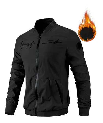 Chaqueta Bomber Bordada Para Hombre