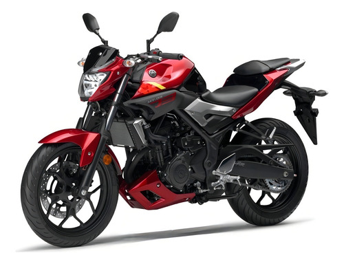 Kit Adesivo Yamaha Mt03 Tanque E Lateral Vermelha Mt03ver
