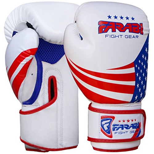 Farabi Kids Boxing Gloves American Flag Best For Kickboxing,