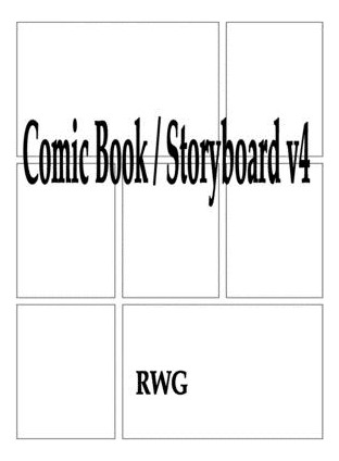 Libro Comic Book / Storyboard V4: 100 Pages 8.5 X 11 - Rwg