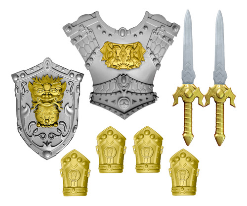 Kit Espadas E Escudo Brinquedo Cavaleiro Medieval Toy Master