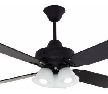 Ventilador Techo Madera 303 Tulipas Vidrio 5 Años Garantia