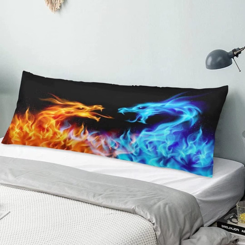 Funda De Almohada Cuerpo De Dragón De Hielo Y Fuego Ab...