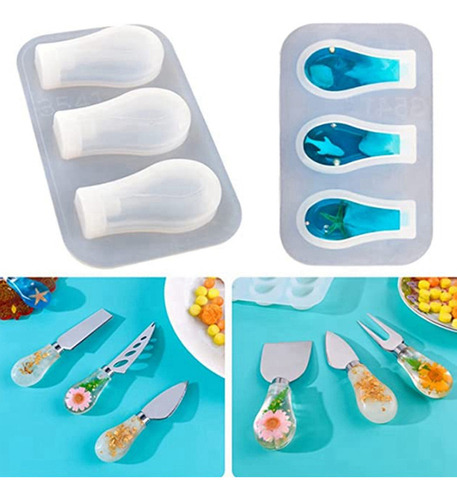 . Colección De Moldes Con Mango Para Cuchillos De Resina,