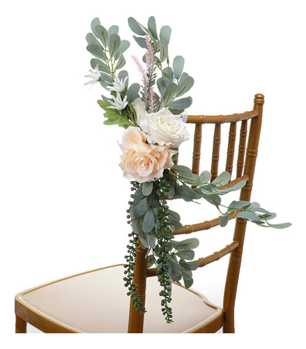 Respaldo De Silla Con Estampado De Flores Decorativas Para B