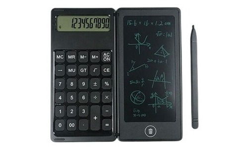 Calculadora Y Tableta De Escribir Lcd C5 Plegable Block Nota