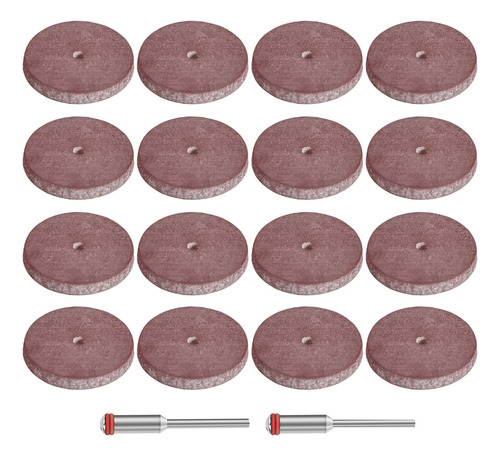 Kit 16 Discos Borracha 2 Hastes Grosso Polir Micro Retíficas