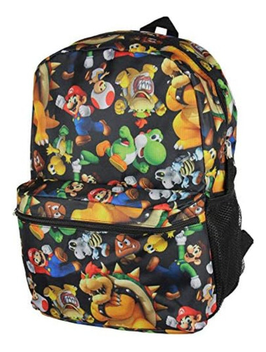 Mochila Bioworld Super Mario Bros. Con Estampado Integral 16