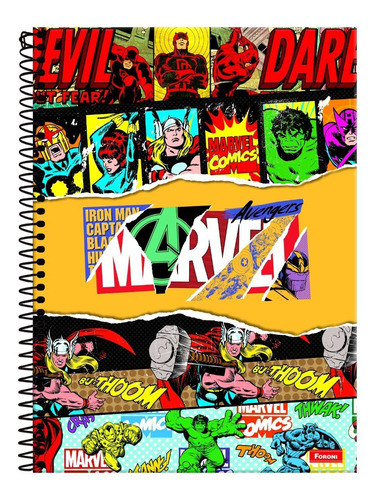 Caderno Universitário Marvel