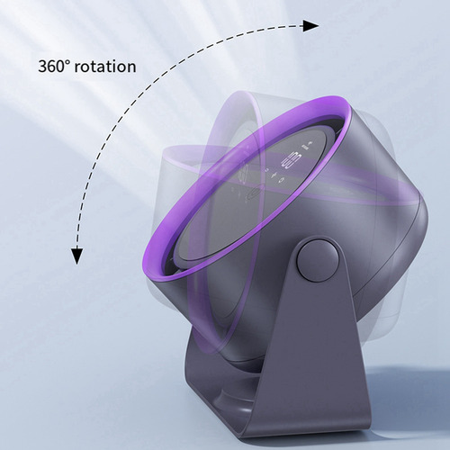 Ventilador Eléctrico Silencioso De Escritorio Con Rotación D