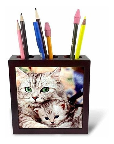 Llc Cats Soporte Para Bolígrafo De Azulejos De 5 Pulgadas