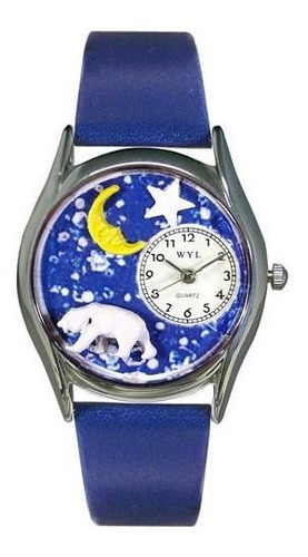 Piel S******* Del Oso Polar Azul Real Caprichosa Relojes Del