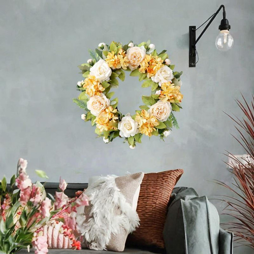 Corona De Flores Artificial Flores