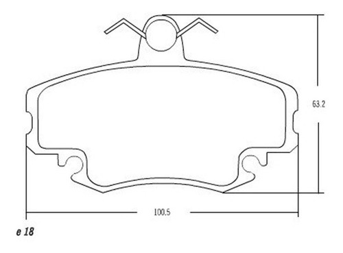 Pastilla De Freno  R-19/clio/megane 1.6/r-18/r-1