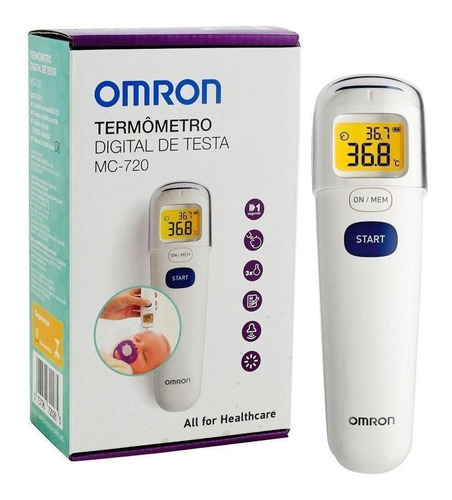 Termômetro Digital De Testa Omron Mc 720