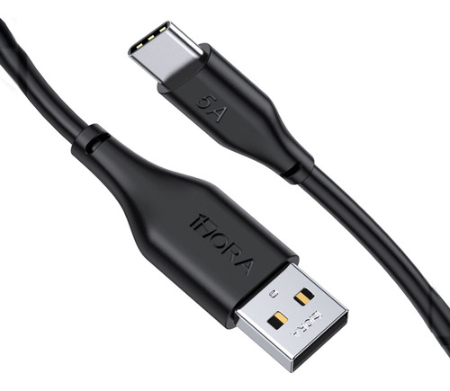 Cabo De Carregamento 1hora Usb 2.0 A/c 5a Macho 1m Preto
