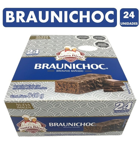 Imagen 1 de 4 de Bizcocho Braunichoc Caja 24 Unidades