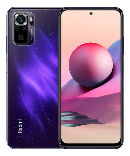 Xiaomi Redmi Note 10S Dual SIM 128 GB starlight purple 6 GB RAM - Excelente (Recondicionado)