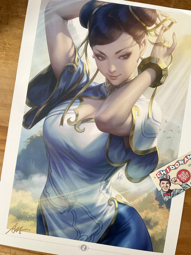 Print - Artgerm - Street Fighter Chun Li 2023 Firmada Sexy