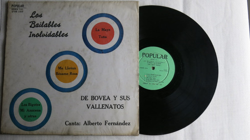 Vinyl Vinilo Lp Acetato Los Bailables Inolvidables Bovea Y 