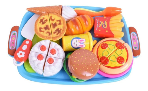Juego De Comidas Rápidas Con Abrojo Y Bandeja El Duende Azul