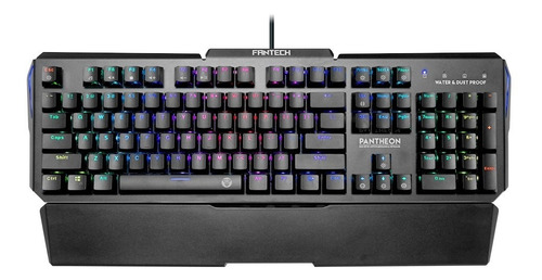 Teclado Optico Gamer Rgb Fantech Mk882 Pantheon Gaming Color del teclado Negro Idioma Inglés US Internacional
