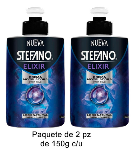 Crema Para Peinar Stefano Elixir 150 Ml 2pz