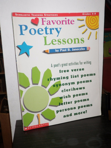 Favorite Poetry Lessons Janeczko Scholastic Grades 4 - 8