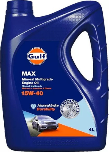 Aceite Gulf Mineral Max 15w-40 4l Nafta Diesel Gnc