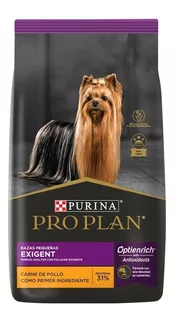 Alimento Pro Plan OptiEnrich Exigent raza pequeña para perro adulto de raza pequeña sabor mix en bolsa de 3 kg