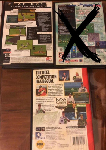 Juegos Sega Génesis Beisbol Y Pesca (Usado)