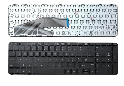 Teclado Hp 450 G3 Black En Inglès Con Rejilla 6ms Gtia