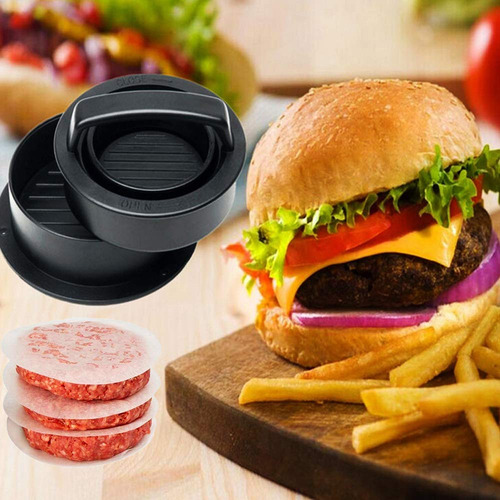 Prensa Para Hamburguesas Kit Antiadherente Para Hacer Hambur