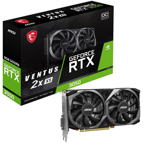 Tarjeta De Video Msi Nvidia Rtx 3050 Ventus 2x Xs 8gb Gddr6